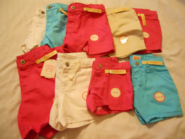 Girls Shorts Twill Bermuda Shortie Midi 5 Pocket Kids - £10.15 GBP