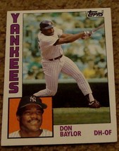 Don Baylor, Yankees,  1984  #335 Topps  Baseball Card GD COND - £0.78 GBP