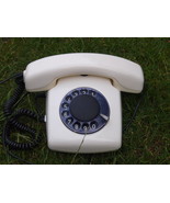 RARE VINTAGE SOVIET RUSSIAN USSR ROTARY DIAL PHONE SPEKTR 3  WHITE COLOR - $53.77 CAD