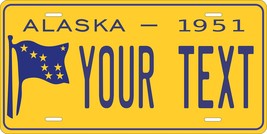 Alaska 1951 Personalized Tag Vehicle Car Auto License Plate - £13.18 GBP