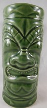 Green Tiki Mug Tumbler Ceramic 5.5&quot; tall Accoutrements 2001 - £10.27 GBP