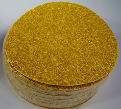 50pc 5&quot; PSA Stick On SANDPAPER DISC 36 GRIT A/O GoldLine MADE IN USA inc... - $29.99