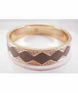 House of Harlow 1960 14KT Y/G Plated Khaki Sunburst Bangle NEW - £36.22 GBP