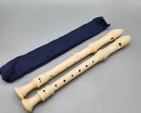 Recorder Lot Key of B G Aulos 302A Japan w/ Cleaner &amp; Pouch Musical Inst... - £18.97 GBP
