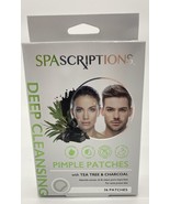 Spascriptions Deep Cleansing Pimple Patches~36 Count Tea Tree &amp; Charcoal - £3.92 GBP