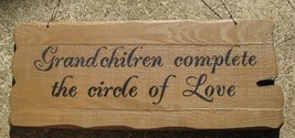  32295G -Grandchildren Complete Circle ...Primitive wood Sign  - £7.86 GBP