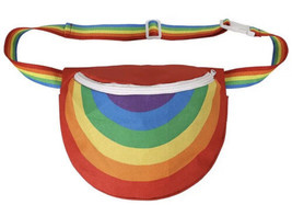 Rainbow Red Fanny Pack Gay Bi Trans Pride LGBTQ Belt Bag Travel Waist Purse - £13.64 GBP