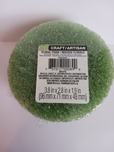 Qty. 3, Craft Artisan Green Styrofoam, Floral Foam Circles, 3.8x2.8x1.9 ... - $4.15