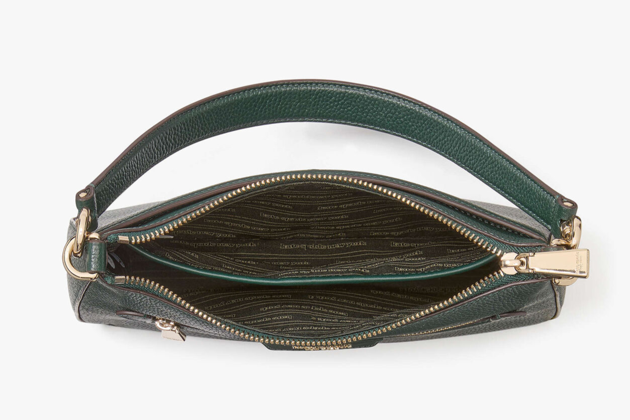Kate Spade Hudson Convertible Crossbody Leather Clutch Shoulder Bag ~NWT~ Pine Item image 2