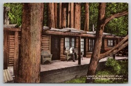 Redwood Highway Lane&#39;s Redwood Flat California Hand Colored Postcard G39 - £7.67 GBP