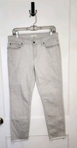Eileen Fisher Skinny Jeans Size 10 Organic Cotton Stretch Light Gray Whi... - $26.18