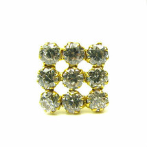 Encantador Circonita Blanca Piercing Pendiente Nariz Pin Sólido 14k Oro Amarillo - £30.55 GBP