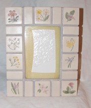 Malden Ceramic Frame with Handprinted Flowers - £12.77 GBP