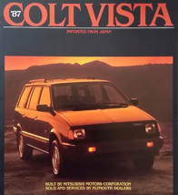1987 Plymouth COLT VISTA dlx brochure catalog US 87 4WD Mitsubishi - $6.00