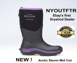 Dryshod Sizes 6-11 Arctic Storm Women&#39;s Mid Black/Purple ARS-WM-PP Muck ... - $164.95