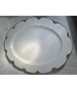 Antique Haviland Limoges Silver Anniversary Gold Trim Oval Serving Platt... - $34.65