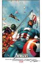 Chris Sotomayor SIGNED Avengers Print Gary Frank Art Captain America Iro... - $29.69