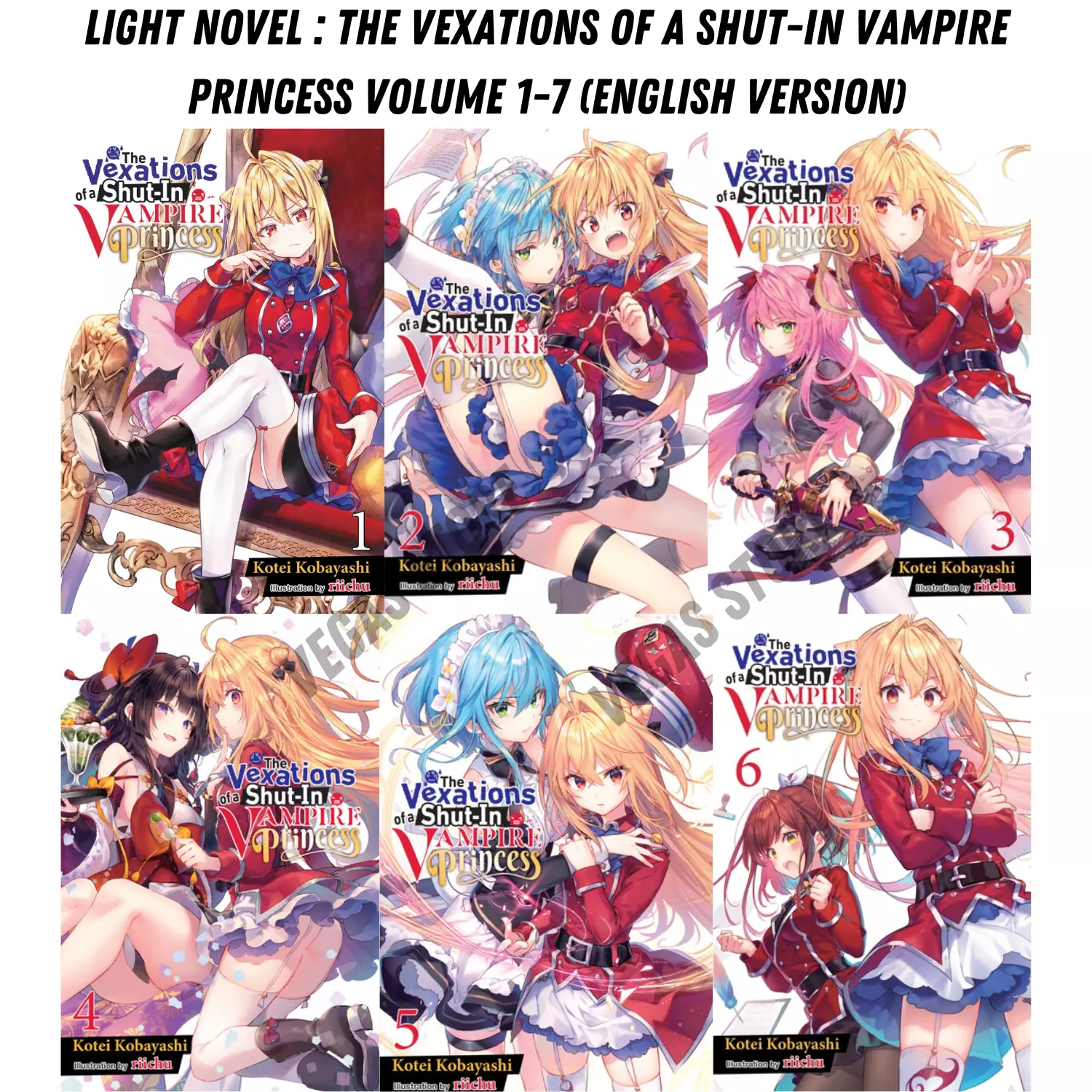 New The Vexations of a Shut-in Vampire Princess Light Novel Vol 1-7 Engl... - $137.90