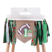 Football 1St High Chair Banner - Football 1St/First Birthday Party Decorations,F - £23.96 GBP