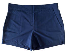 Jones &amp; Co Women&#39;s Casual 4&quot; Shorts w/ Pockets Stretch Size XL Navy Blue - $16.82
