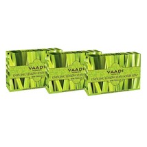 Vaadi Herbals Value Enticing Lemongrass Scrub Soap, 3 x 75 g | free shipping - £12.02 GBP