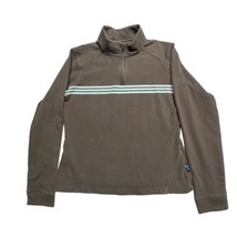 VTG Adidas Sweatshirt Womens Medium Brown Climalite Stretch 1/4 Zip Pull... - $11.29
