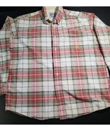 CINCH Western Wear Button Down Long Sleeve Plaid Shirt White Label Size ... - $13.55