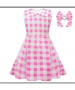 Girls Barbie Movie Costume Dress with Hair Bow Size 3-4 Yrs - $252.36 MXN