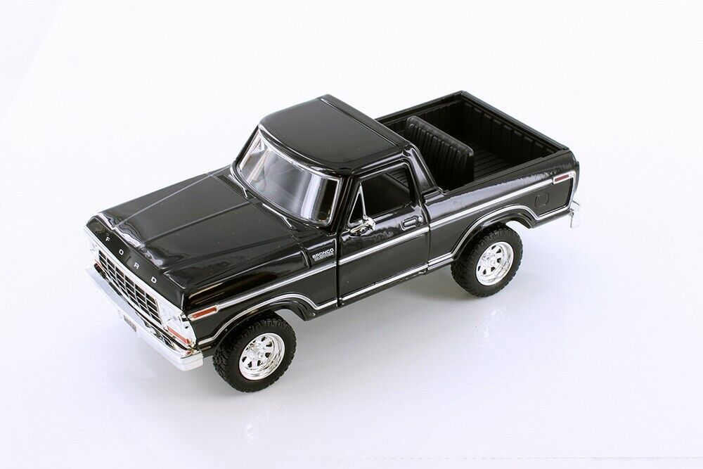 1978 Ford Bronco Pickup - BLACK - 1/24 Scale Diecast Model - Motormax w/ BOX Item image 2