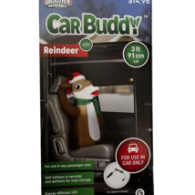 Reindeer Deer Car Buddy Christmas 3 Foot Inflatable Passenger Seat Gemmy NEW - £11.35 GBP