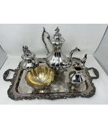 Reed and Barton 1795 1796 Winthrop Coffee Tea Set   Community Serving Tray - £233.50 GBP