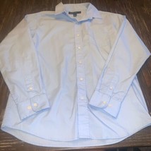 Youth Size 16 Joseph &amp; Feiss Light Blue Button Up Long Sleeve Shirt Top - £14.51 GBP