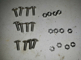 21HH98 Small Stainless Steel Screws &amp; Nuts, Bakers Dozen, With Bonus Washers - £3.91 GBP