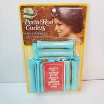 Vintage Goody 8 Large Perm Rod Curlers New In Box #430 / 4 Blue Snap Loc... - $12.19