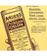 Angiers Petroleum Emulsion 1897 Advertisement Victorian Quack Medicine D... - $370.74 MXN