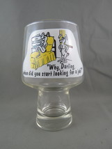 Vintage Novelty Glass - Mushroom Glass - Naughty Rabitts Graphic - Great Comedy - £23.37 GBP