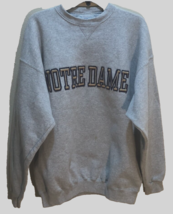 Notre Dame Fighting Irish NCAA Vintage 90s Olympus Gray Sewn Sweatshirt XL - £43.77 GBP