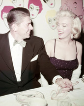 Ronald Reagan Marilyn Monroe at Hollywood party 1953 11x14 Photo - £11.79 GBP