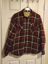 Wrangler Men&#39;s Long Sleeve Heavyweight Plaid Fleece Shirt Size XL - £15.23 GBP