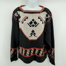 Lawrence Knitwear Vintage Sweater Size XL Womens Geometric Tribal Pattern - £21.90 GBP
