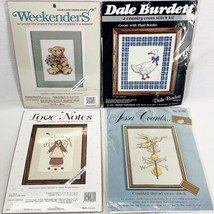 Picture Cross Stitch Kit Lot of 4 Dale Burdett Red Farm Studios JCA Jessa New - $18.97