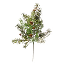 Darice Christmas Floral Christmas Pine Pick with Cedar Cones Green and Brown - £17.19 GBP