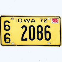 1974 United States Iowa Mitchell County Passenger License Plate 66 2086 - £14.70 GBP