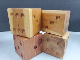 3.5&quot; Cube Giant Wooden Dice Decorative or  Gaming.  Box 37 - £12.78 GBP