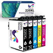 5Pk T220Xl 220-Xl Ink For Epson Xp420 Xp424 Xp320 Wf2630 Wf2660 Wf2760 P... - $28.49