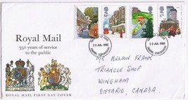 United Kingdom First Day Cover FDC Falkirk Royal Mail 350 1985 - £3.17 GBP