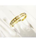 10K YELLOW GOLD DIAMOND ROUND INSET BAND RING, SIZE 7, 0.20(TCW), 1.8GR ... - $4,198.17 MXN