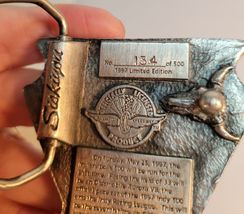 1997 Indianapolis 500 Belt Buckle 81st Running of the Race No. 134 out of 500 image 3