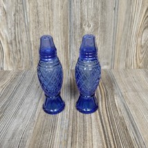 Vintage Avon Crystal Point Blue Salt &amp; Pepper Shakers, Empty - $24.00