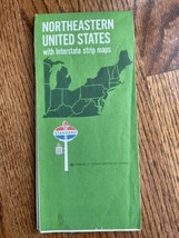 1970 Standard Oil Northeastern US Highway Transportation Travel Road Map - £6.31 GBP